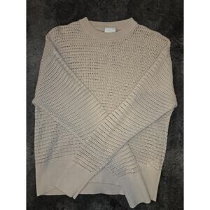 Varley Kershaw Sweater in Moonlight XS True Knit 100% Cotton